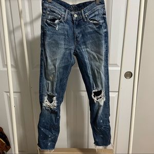 Mother mid-rise ankle jeans